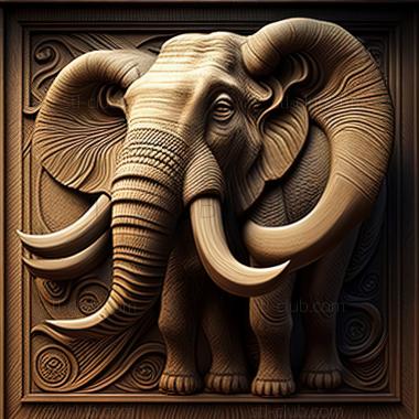 3D model st Berezovsky Mammoth famous animal (STL)